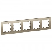 Рамка SE AtlasDesign 5 поста универсальная, шампань
