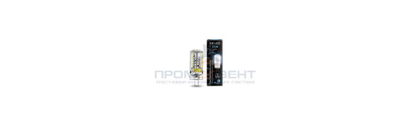 Лампа Gauss LED G4 AC85-265V 3W 4100K 1/20/200