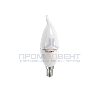 Лампа Gauss LED Elementary Candle Tailed 6W E14 2700K 1/10/50