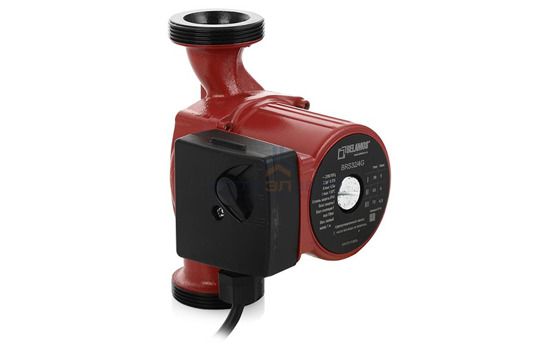 Насос циркуляционный Belamos BRS 32/6G - 0,09 кВт (однофазный, PN10, Qmax 55 л/мин, Hmax 6 м)