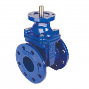 Задвижка чугунная RUSHWORK 102 - Ду100 (ф/ф, PN10, Tmax 110°C, ручка под электропривод)