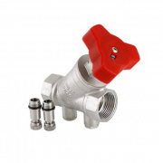 Клапан балансировочный SANEXT VT.054.NLF - 1/2" (ВР/ВР, PN16, Tmax 110°C, Kv 2,90 м³/ч)