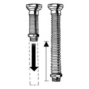 Удлинитель трубный из нержавеющей стали Meibes Inoflexi Ду10 (3/8" x 3/8") 80-160 мм