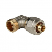 Переход на наружную резьбу угловой STOUT - 16 x 1/2" (винтовой, для металлопластиковых труб)