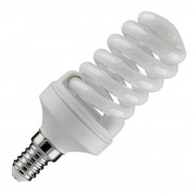 Лампа энергосберегающая ESL QL7 15W 4200K E14 спираль d46x98 белая