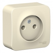 Розетка без заземления без шторок Blanca Schneider Electric 16А 250В молочная изол.пластина
