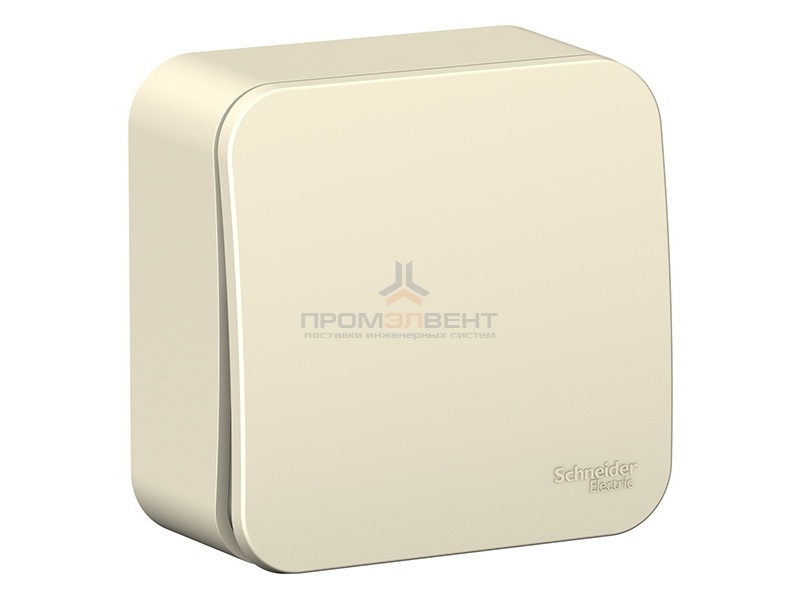 Выключатель 1-клавишный (cх.1) Blanca Schneider Electric 10А 250В молочный изол.пластина