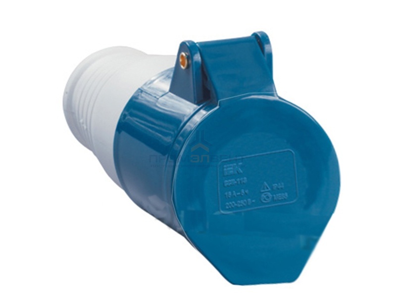 Розетка 223 переносная 2Р+РЕ 32А 220В IP44 ИЭК