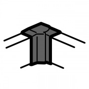 Внутренний угол 100x50мм изменяемый 80°-120° Legrand METRA