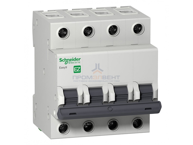 Автоматический выключатель Schneider Electric EASY 9 4П 10А B 4,5кА 400В (автомат)