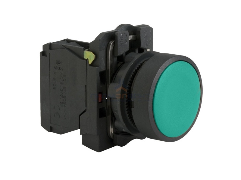 Кнопка Schneider Electric XB5AA31 c возвратом 22мм зеленая