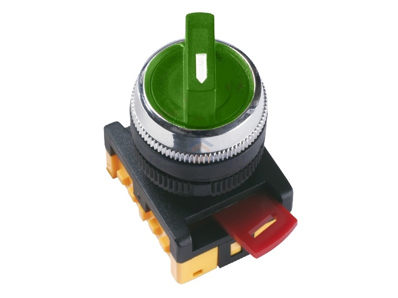 ПереключательАNС-22-2 2 полож.зел.неон/240В I-O 1з+1р ИЭК